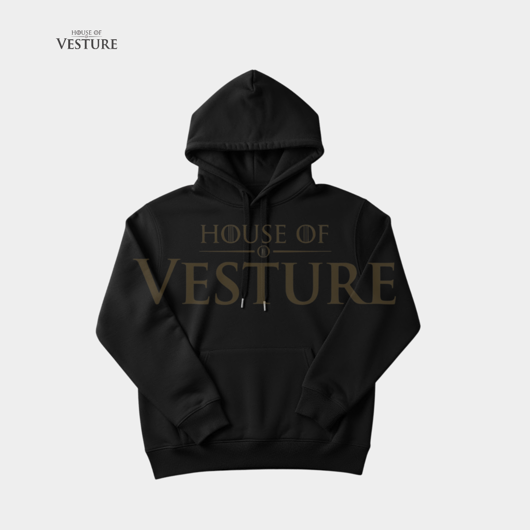 Classic Black Streetwear Hoodie