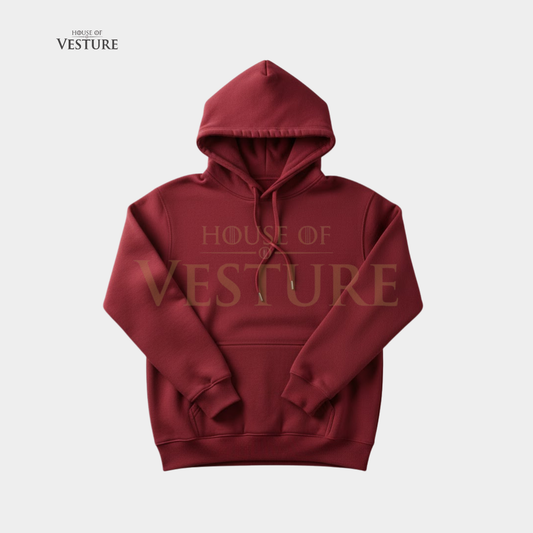 Burgundy / Maroon Unisex Streetwear Hoodie