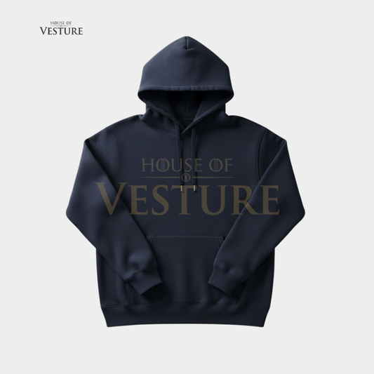 Dark Navy Blue Unisex Streetwear Hoodie