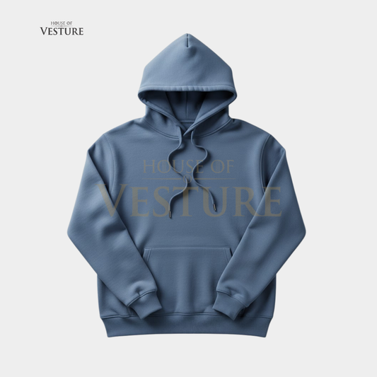 Dusty Blue Unisex Streetwear Hoodie