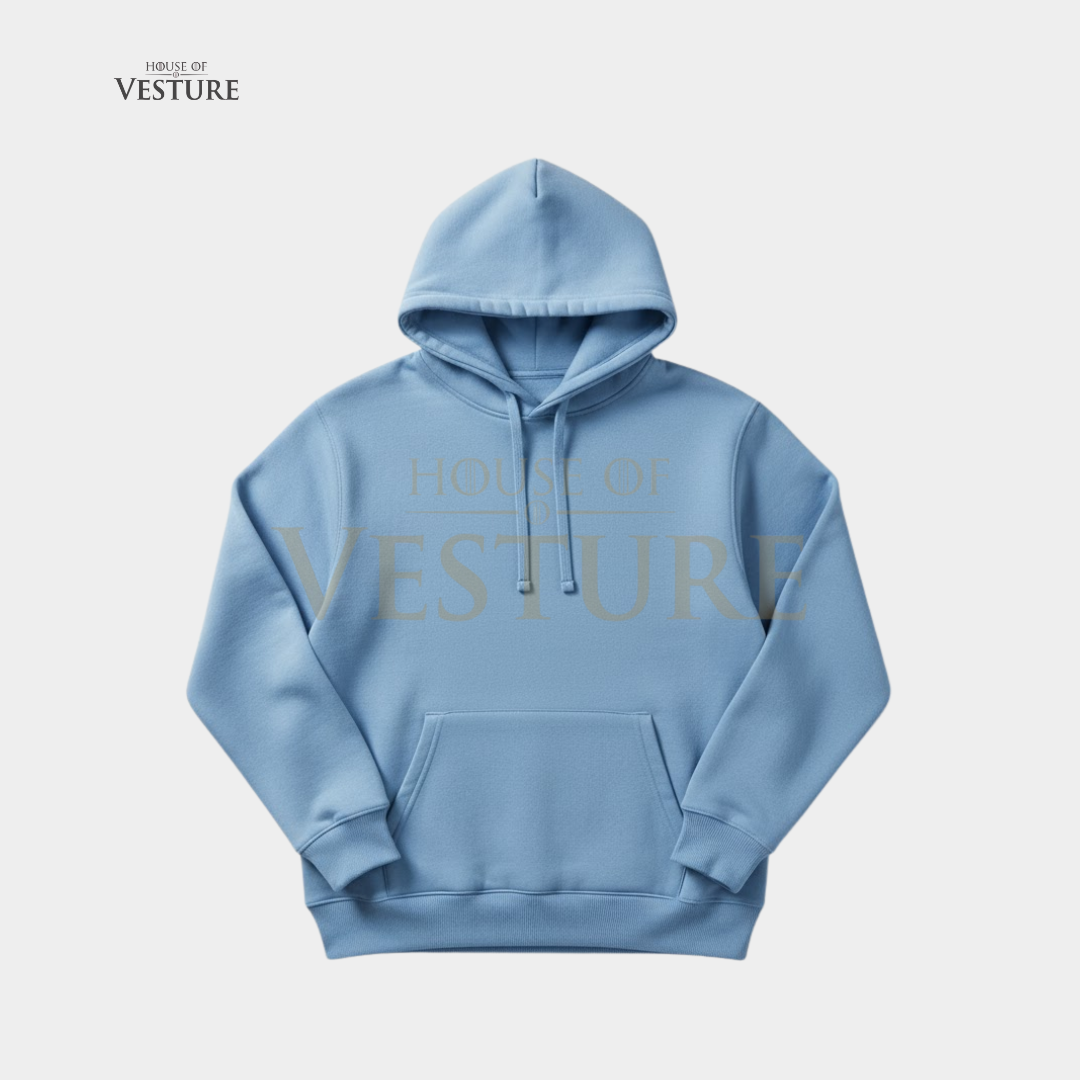 Light Blue Unisex Streetwear Hoodie