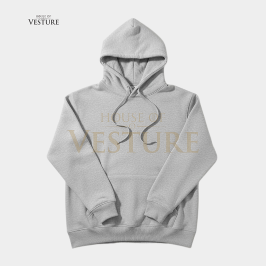 Light Gray Unisex Streetwear Hoodie