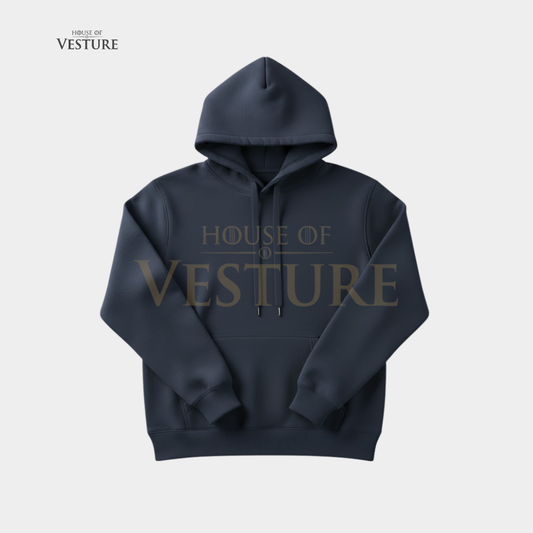 Navy Blue Unisex Streetwear Hoodie