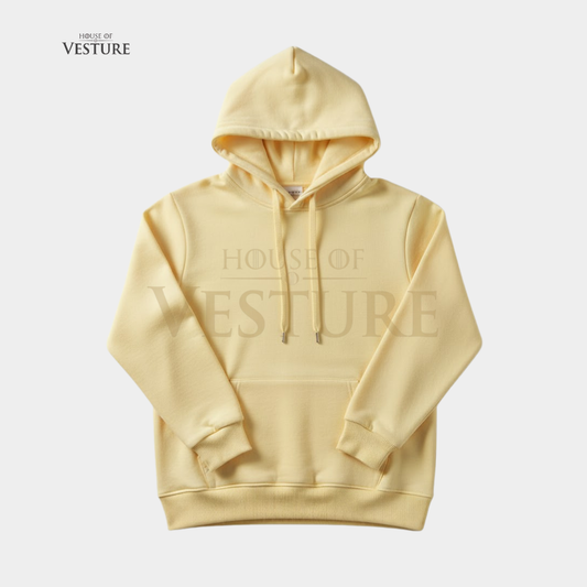 Pastel Yellow Unisex Streetwear Hoodie
