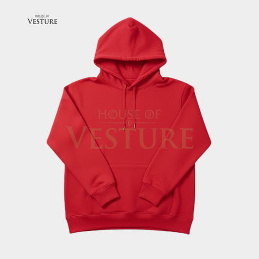 Red Unisex Streetwear Hoodie
