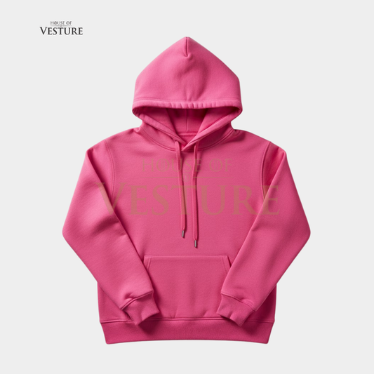 Vibrant Pink / Hot Pink Unisex Streetwear Hoodie